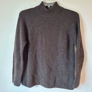 Icebreaker Women's Turtleneck Sweater in Dark Brown